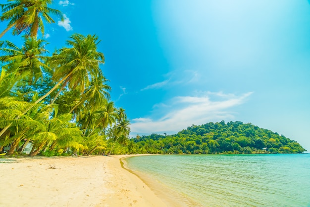 Bela praia tropical e mar