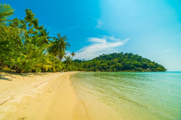 Bela praia tropical e mar