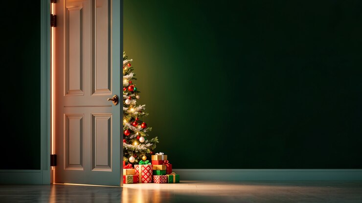 Foto grátis belas árvores de natal