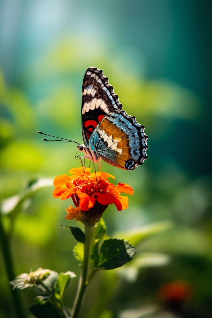 Foto grátis belas borboletas na natureza