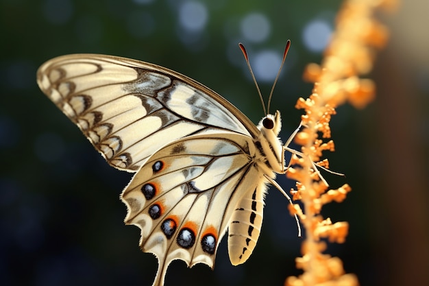 Belas borboletas na natureza