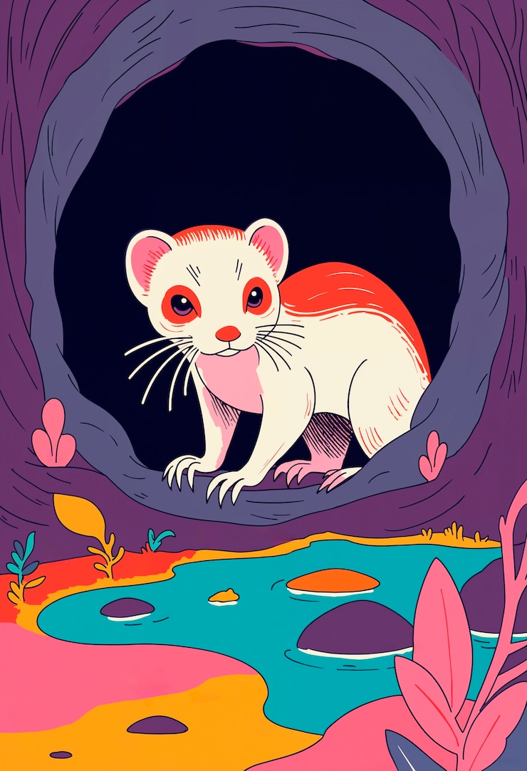 Foto grátis belas ilustrações de vida selvagem