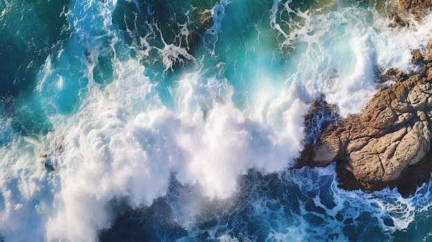 Foto grátis belas ondas à beira-mar