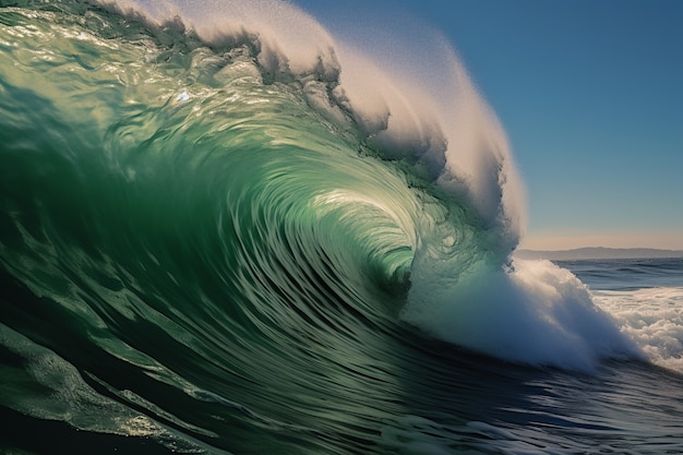 Foto grátis belas ondas à beira-mar