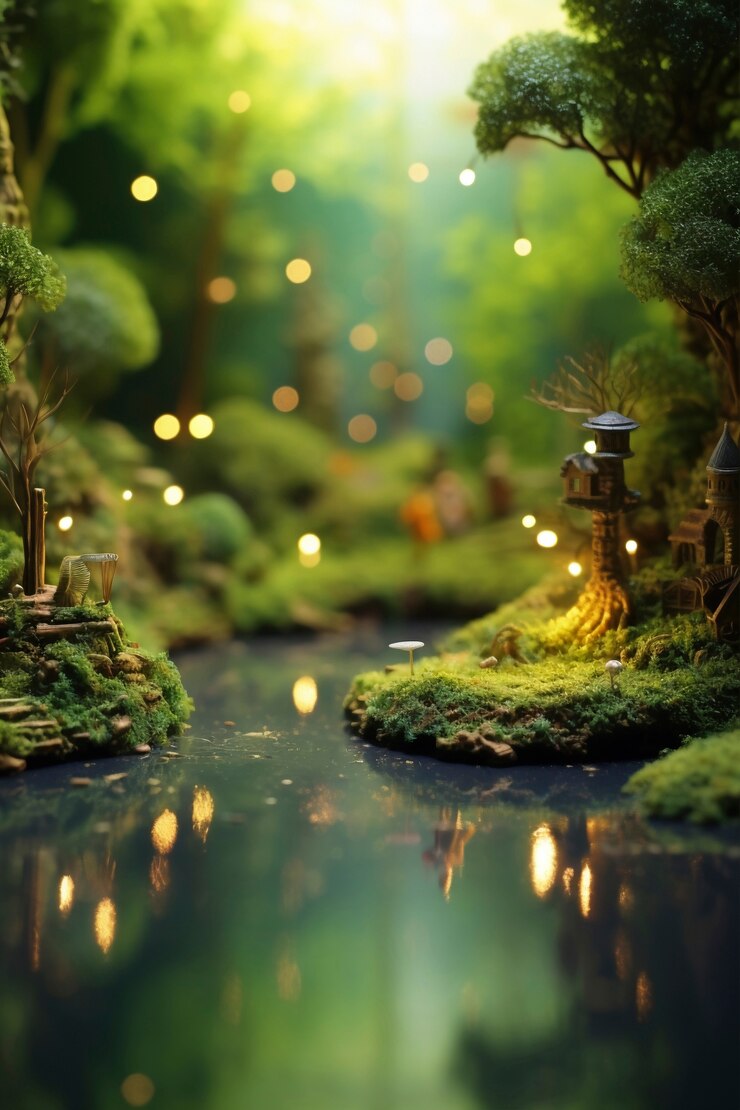 Foto grátis belas paisagens de fantasia medievais