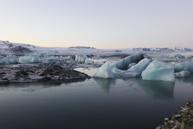 Belas paisagens de Jokulsarlon