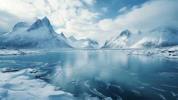 Belas paisagens montanhosas