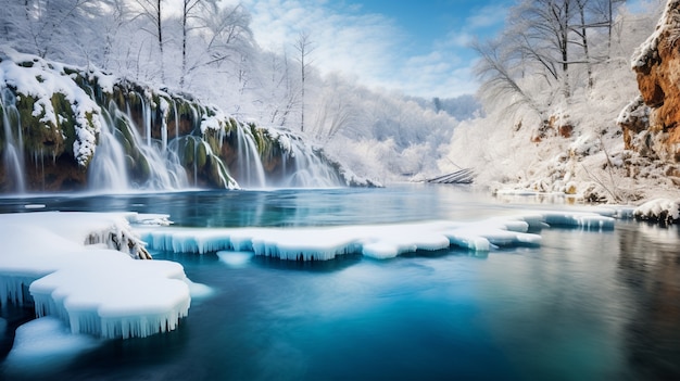 Belas paisagens naturais de cachoeiras