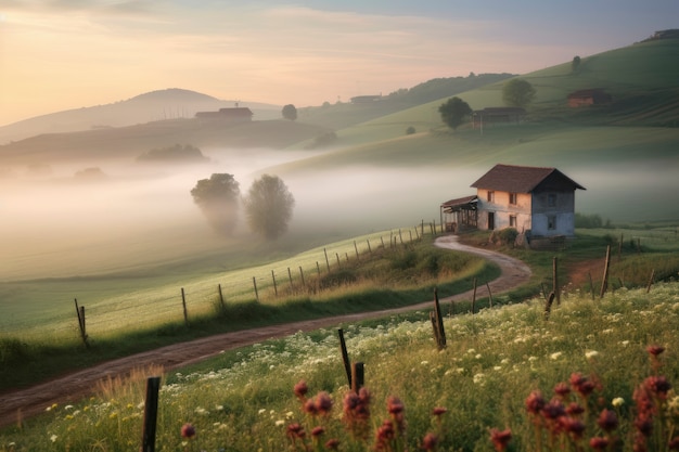 Foto grátis belas paisagens rurais