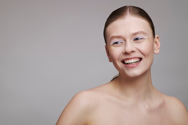 Foto grátis beleza, retrato, de, mulher jovem