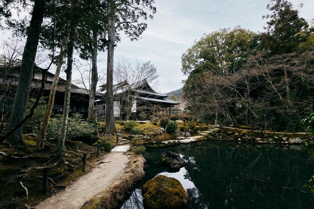 Belo jardim japonês