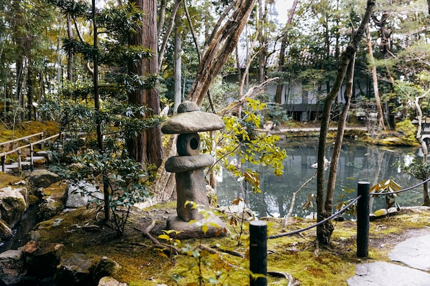 Belo jardim japonês