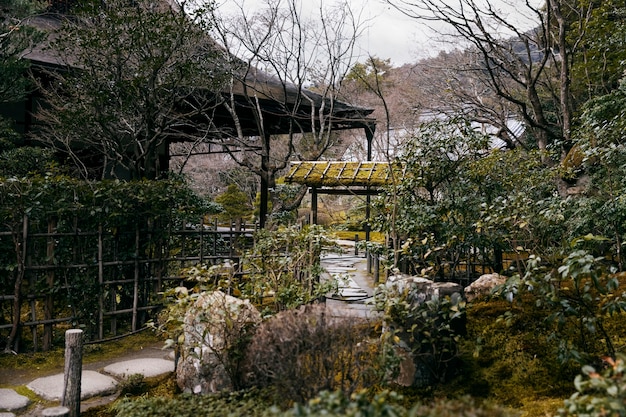 Belo jardim japonês