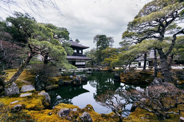 Belo jardim japonês