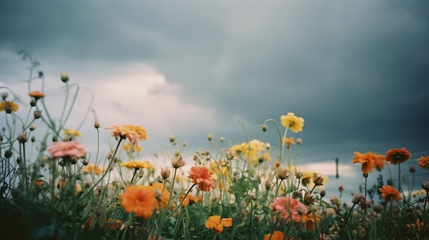 Foto grátis belos campos de flores