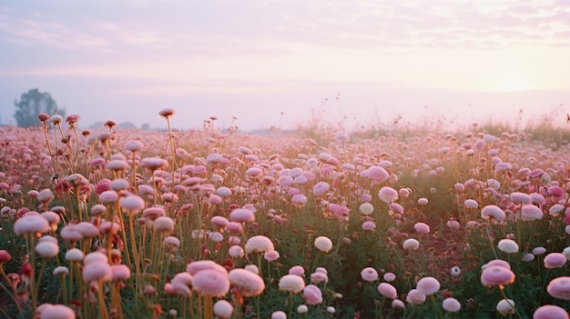 Foto grátis belos campos de flores