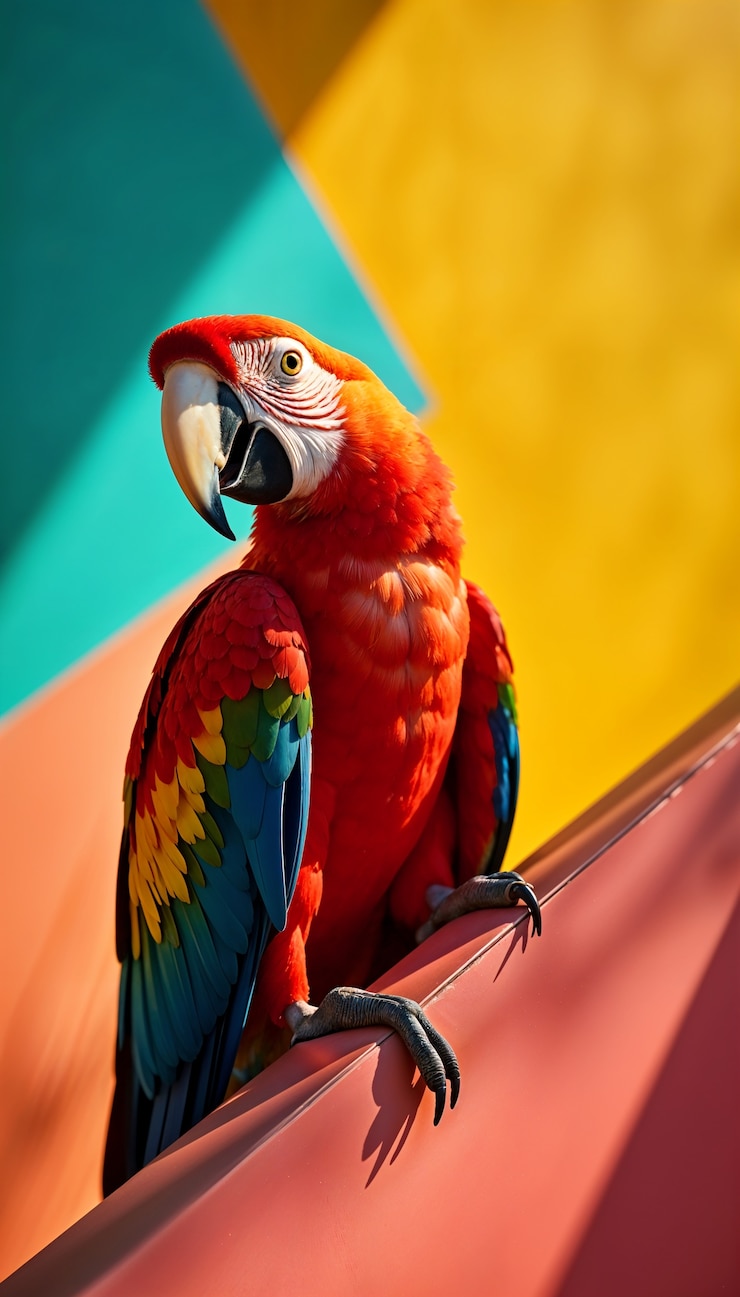 Foto grátis belos pássaros tropicais coloridos