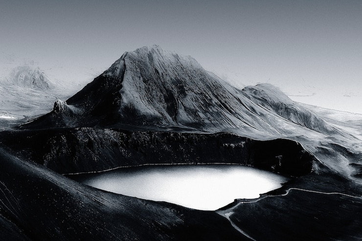 Belos remixes de fundo de lago de montanha