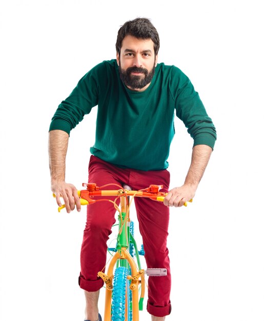 Bicicleta modelo modelo latino colorido
