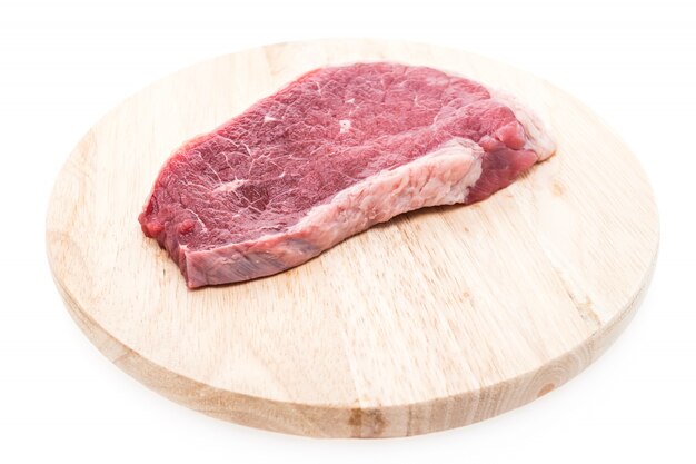 bife de cozimento branco carne um