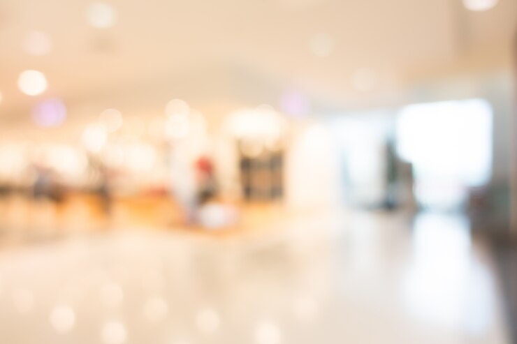 Foto grátis big shopping center com efeito bokeh