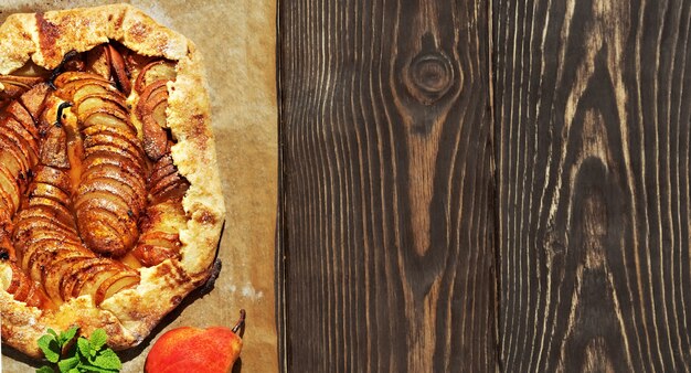 Biscoitos caseiros de pera francesa sazonal