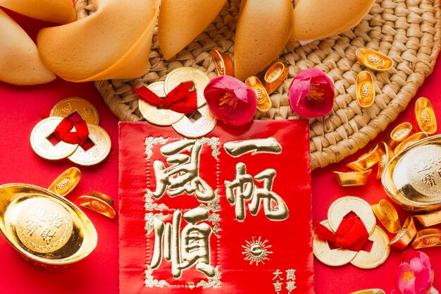 Biscoitos da sorte chineses de ano novo de 2021