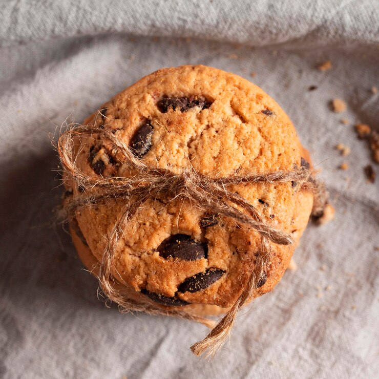 Biscoitos de chocolate close-up