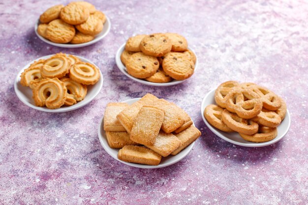 Biscoitos de manteiga dinamarqueses.