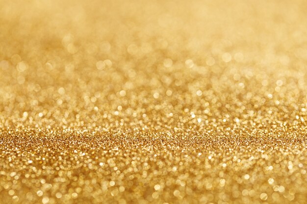 Bokeh light of gold glitters