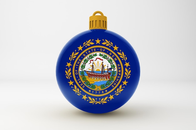 Foto grátis bola de natal de new hampshire