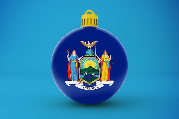 Foto grátis bola de natal de nova york