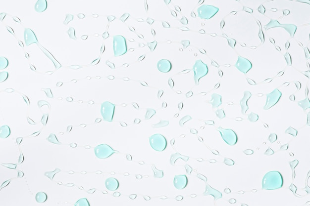Bolhas de água azul