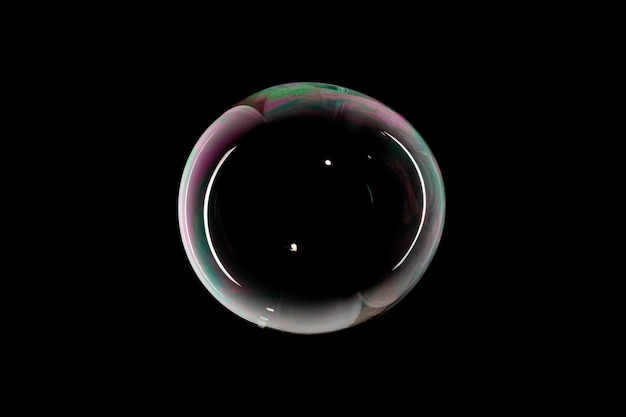 Foto grátis bolhas no fundo preto