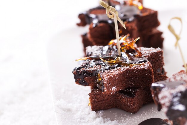 Bolo de chocolate saboroso