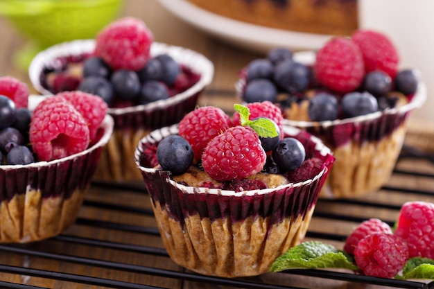 Foto grátis bolo de frutas com aveia