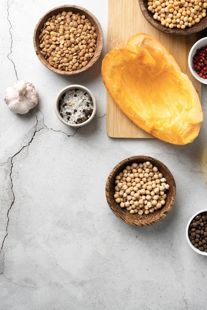 Foto grátis bom alimento para defesas contra doenças