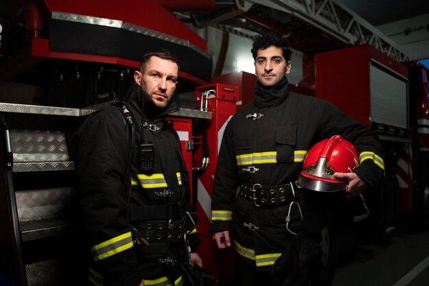 Bombeiros prontos para sua missão