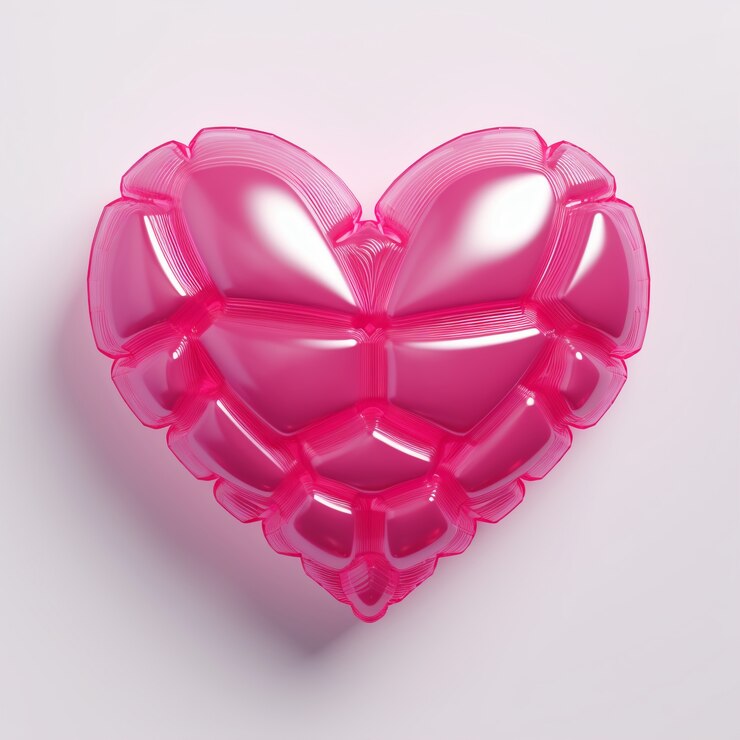 Foto grátis bonita forma de coração rosa.