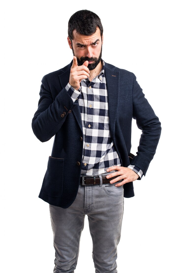 Foto grátis bonito, homem, pensando