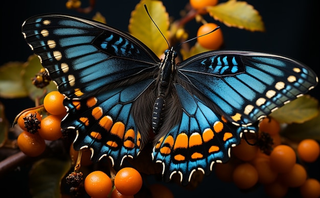 Foto grátis borboleta em flor