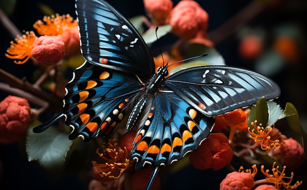 Foto grátis borboleta em flor