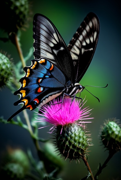 Foto grátis borboleta em flor