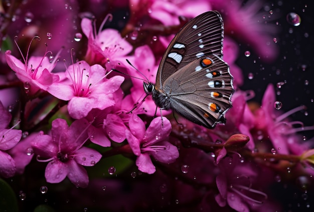 Foto grátis borboleta em flor