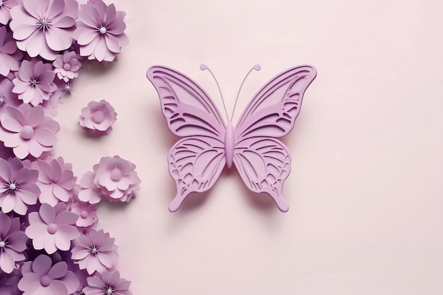 Foto grátis borboletas vistas de cima no estúdio