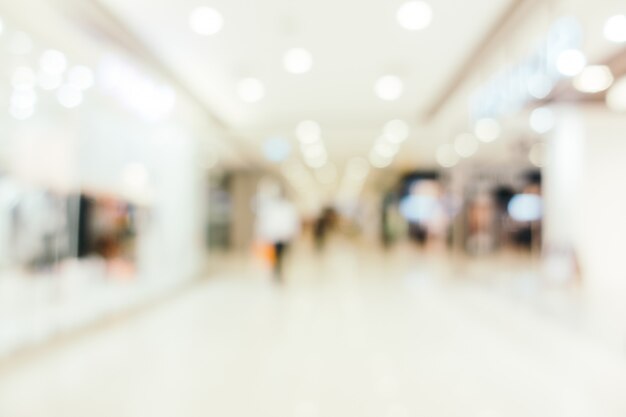 Borrão abstrato e shopping desfocado