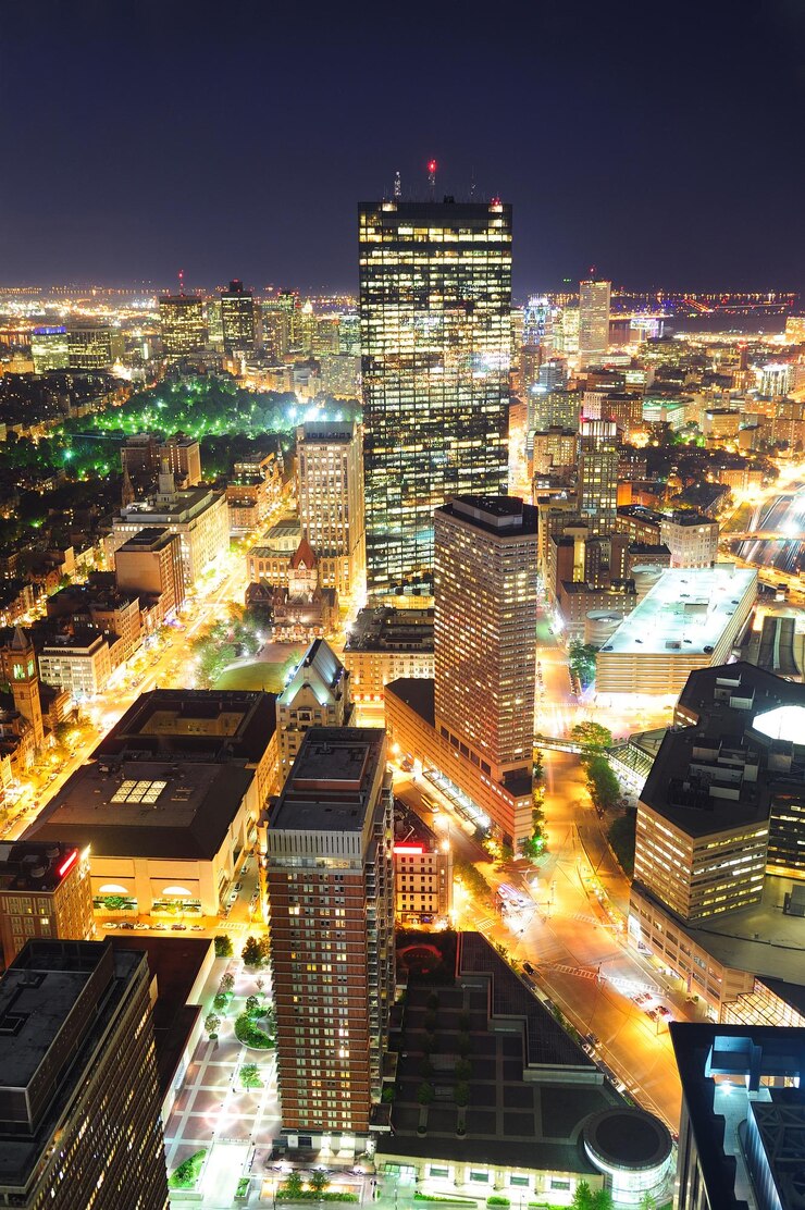Foto grátis boston na noite
