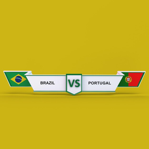 Brasil x portugal Foto Grátis