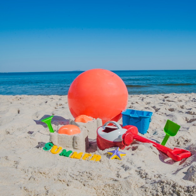 Brinquedos de bola de vento e sandbox