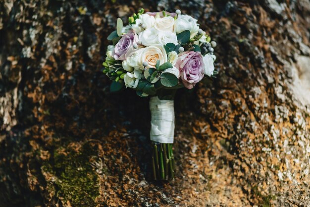 Buquê de casamento e decoração de casamento, flores e arranjos florais de casamento